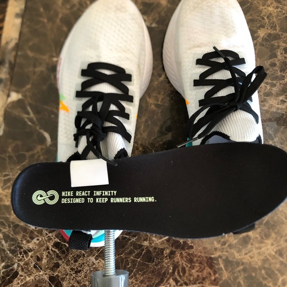 Nike React Infinity Run Multicolor - CU0430-002 Size 9.5 Women’s - Picture 9 of 9